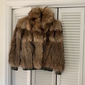 Tanuki Raccoon Fur Bomber Jacket